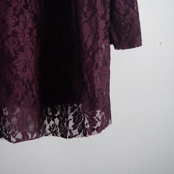 American Eagle Outfitters Dark Lace Top - Picture 5 of 5